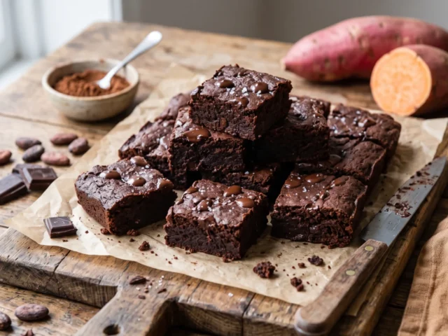 Brownie de batata-doce e cacau