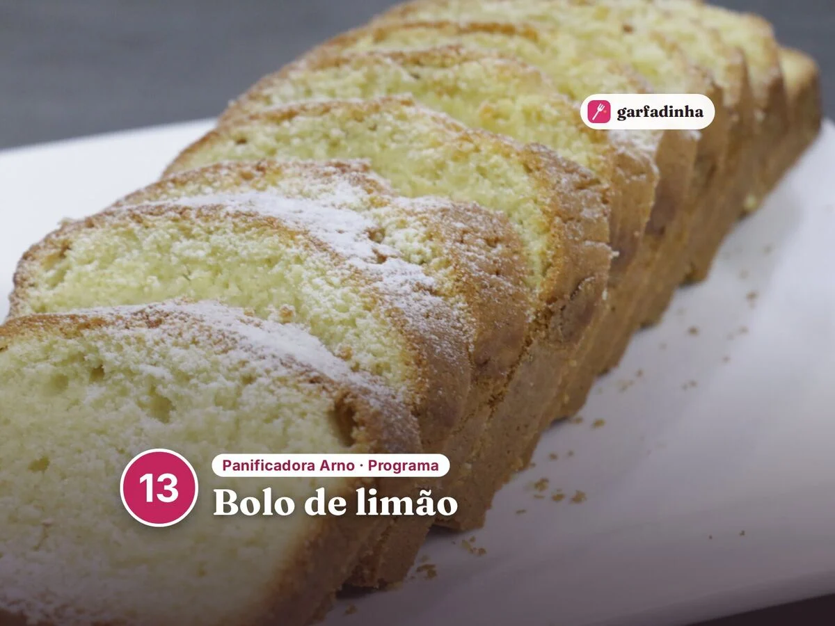Bolo de limão feito na panificadora Arno (programa 13)
