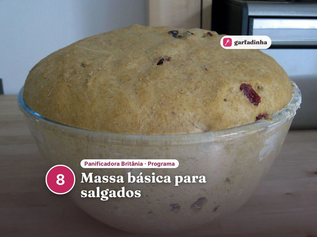 Massa básica para salgados feito na panificadora Britânia (programa 8)