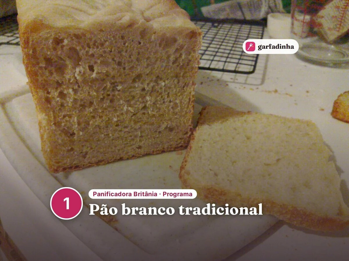 Pão branco tradicional feito na panificadora Britânia (programa 1)
