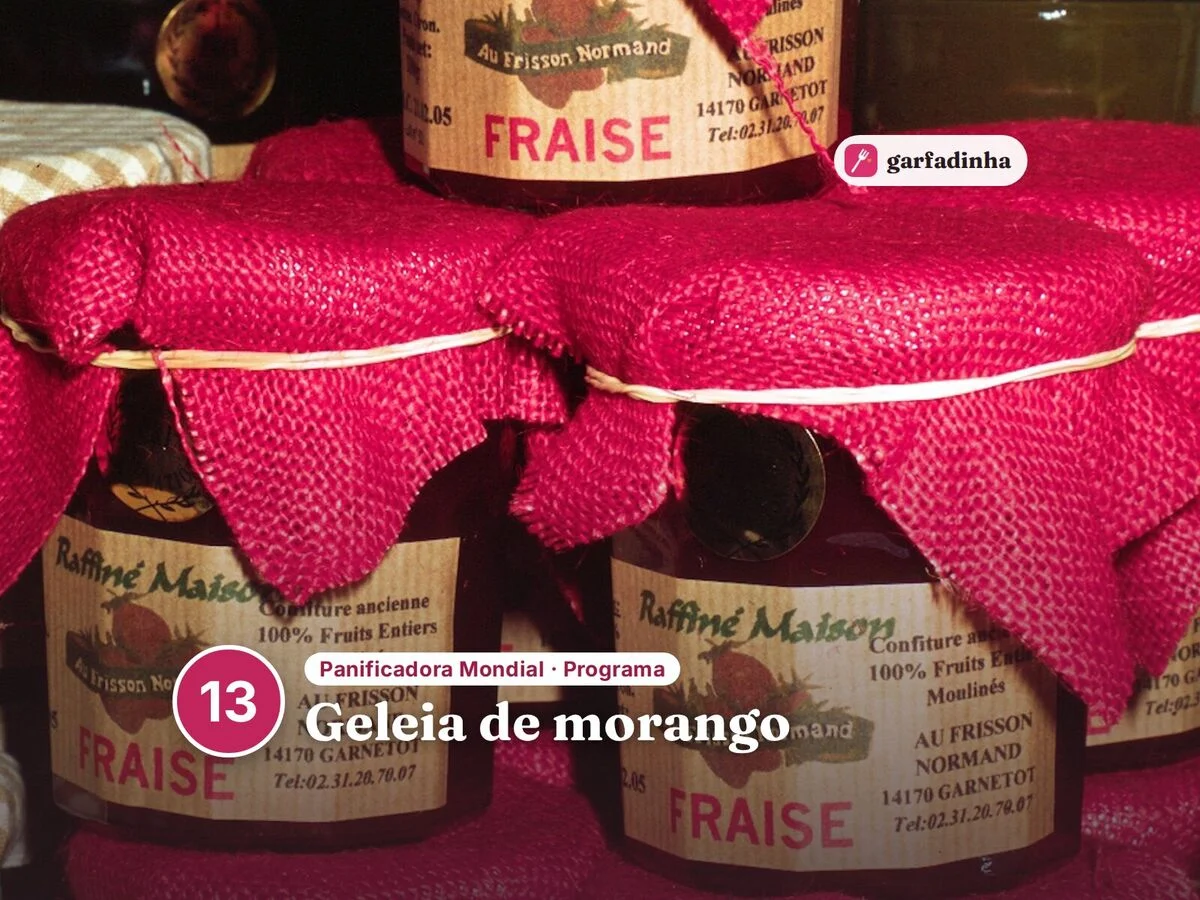 Geleia de morango feito na panificadora Mondial (programa 13)