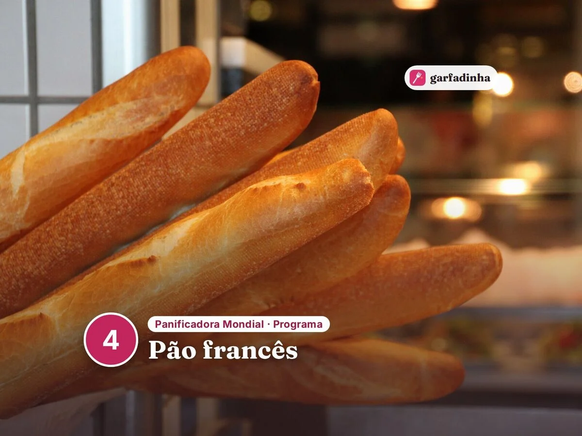 Pão francês feito na panificadora Mondial (programa 4)